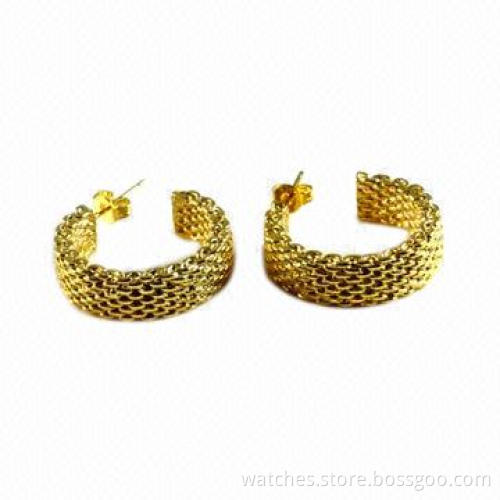 Drop Earrings with Unique Design, Made of Metal with Plating, Prom Jewelry, OEM/ODM Orders Welcomed